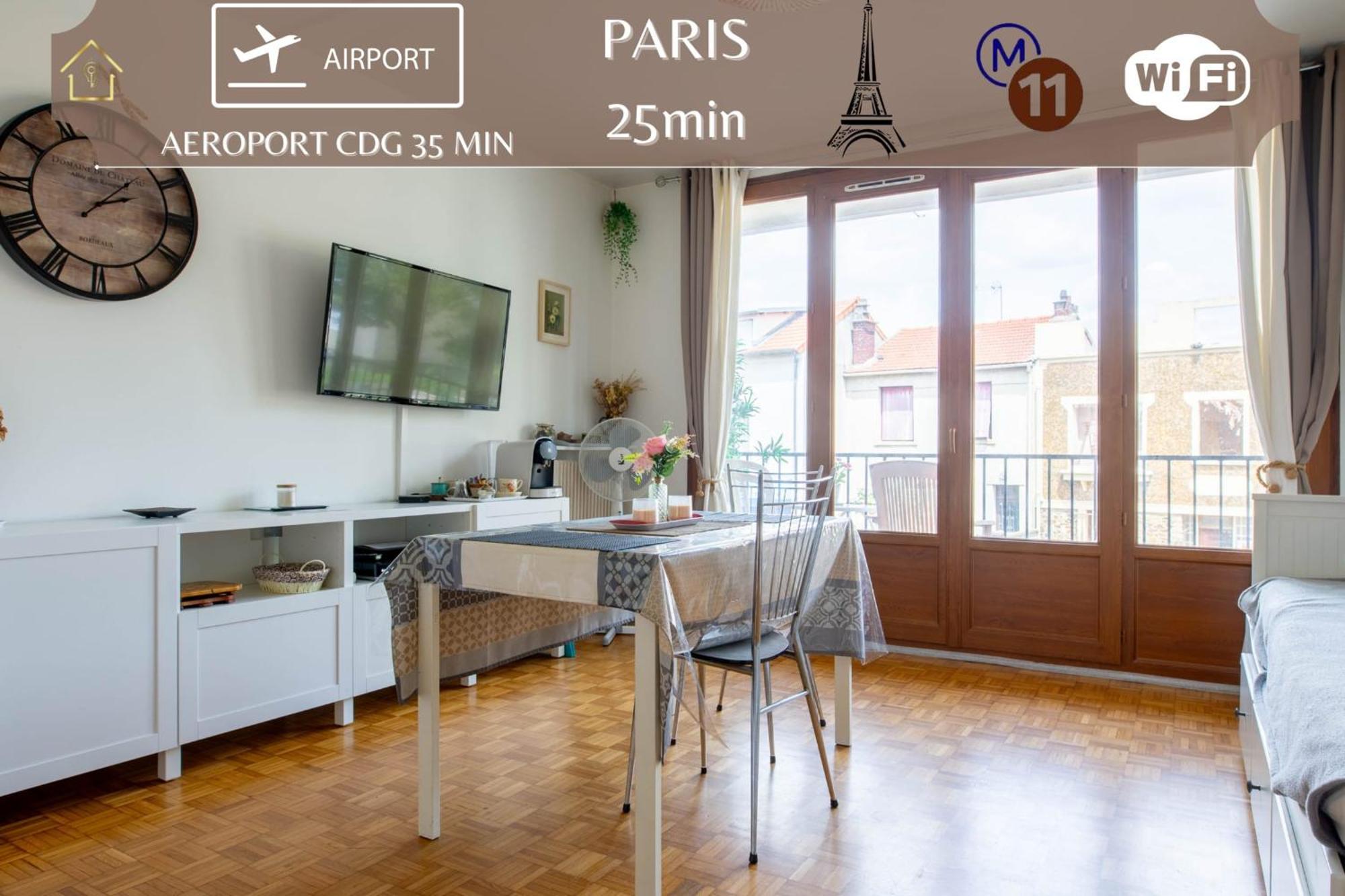 Appart Hotel - Le Nid - 25Min Paris Romainville Exterior photo